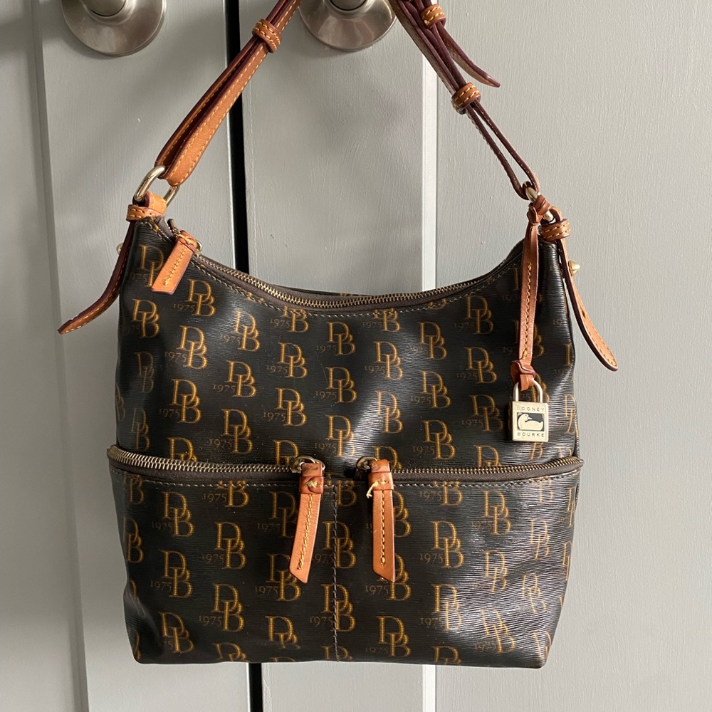 Dooney & Bourke 1975 Signature Coated Canvas Bag